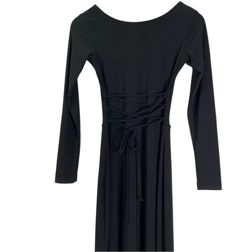 AYM Studio NEW Walter Reversible Maxi Dress Black Medium - Picture 5 of 13